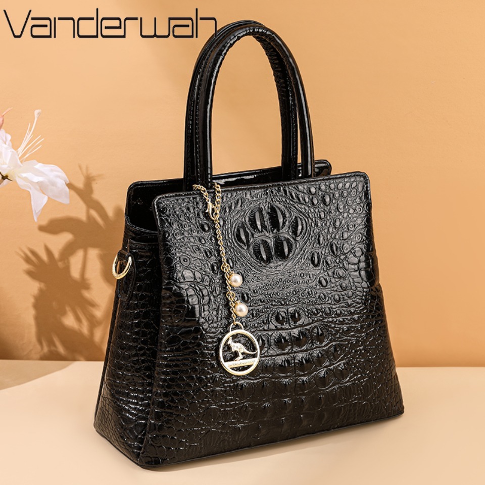 Luxury Bags Tote - Genuine Brand High Quality Crocodile Pattern