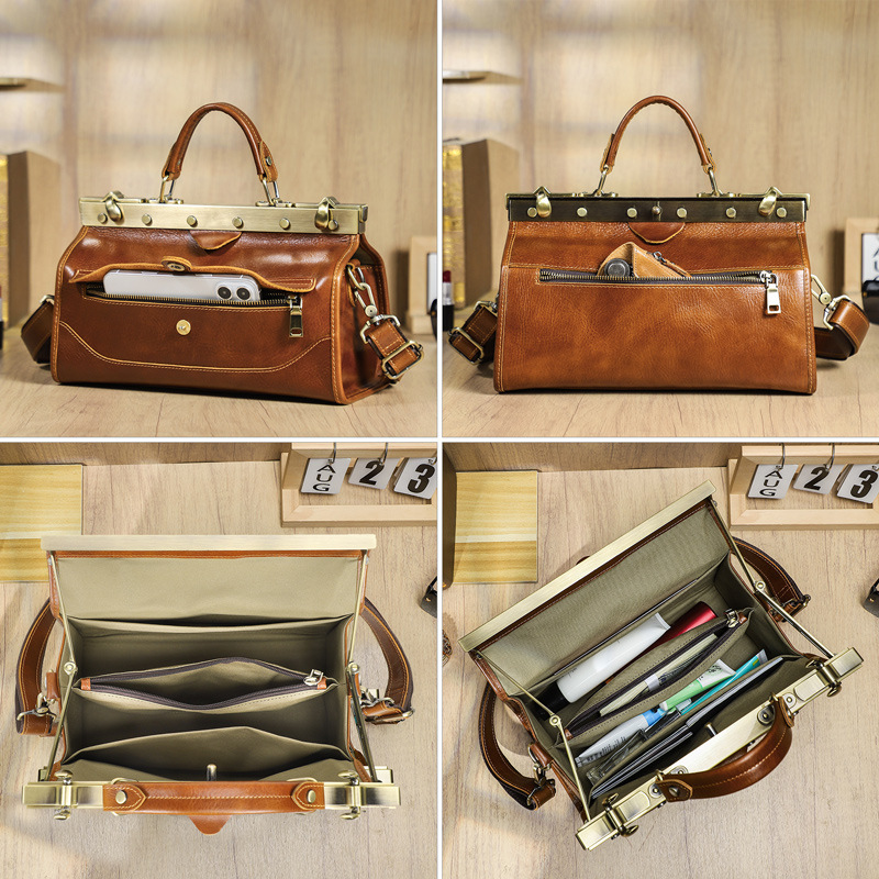 Full Grain Lamb Cowhide Leathe - Luxury Bags Leather recension och pris
