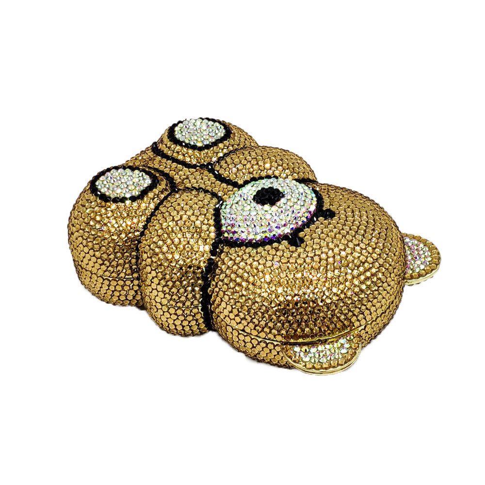 Cute Bear Rhinestone Evening B - Luxury Bags Cute recension och pris