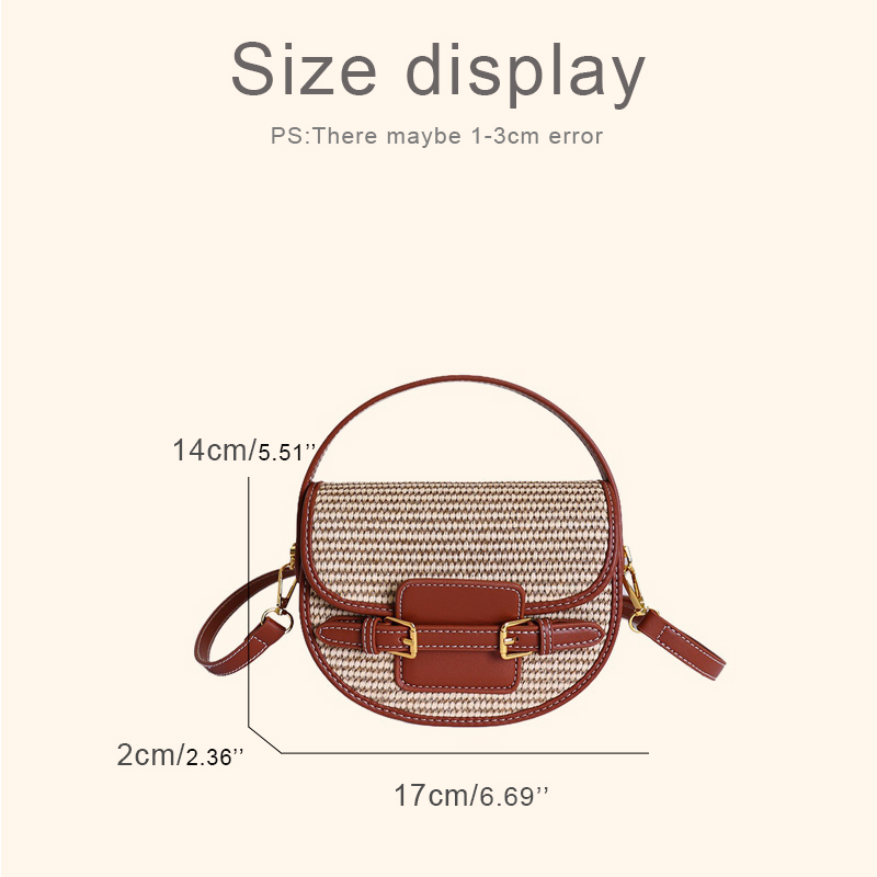 England Style Mini Straw Saddl - Luxury Bags Leather recension och pris