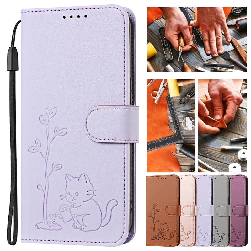 Cats & Trees Pattern Leather P - Luxury Bags Kl recension och pris