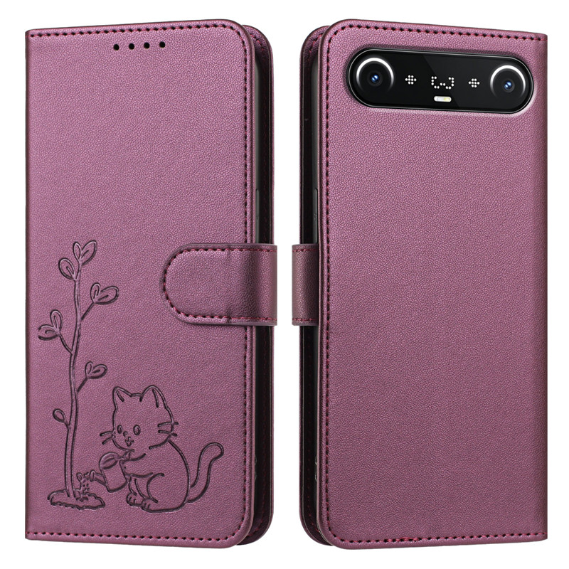 Cats & Trees Pattern Leather P - Luxury Bags Kl recension och pris